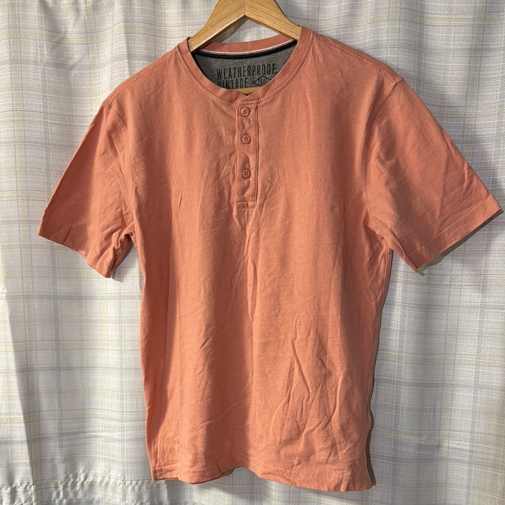 Weatherproof Vintage Orange Henley Shirt